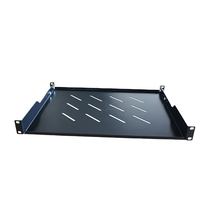 

1U 4-Point Wall Cabinet Used Cantilever Shelf, Black or grey