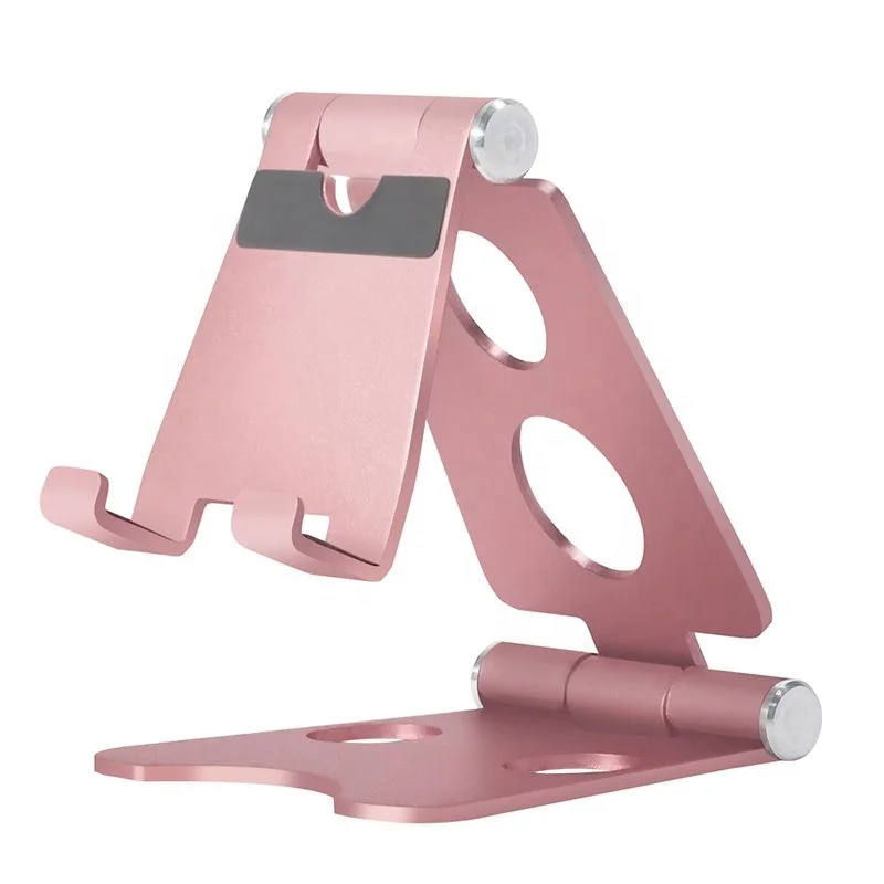 

Multi Angle Foldable Adjustable Universal Aluminum Desk Cell Phone Stand Mobile Phone Stand Tablet Stand for iPad iPhone, Silver/ gold/ pink/ black