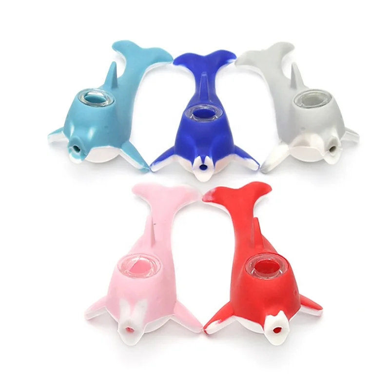 

Creative Dolphin Shaped Smoking Pipe Small Cute Tobacco Pipe, Random