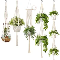 

5-pack macrame planter hangers vasos de plantas de macrame planter wholesale room decor