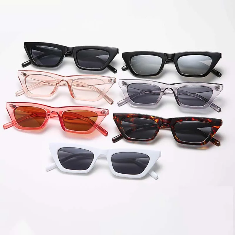 

Hot Sale Eyewear Fashion designer Cheap Fashion Lady Sun glasses Women's Retro Vintage Small Cat Eye Sunglasses, As is or customized