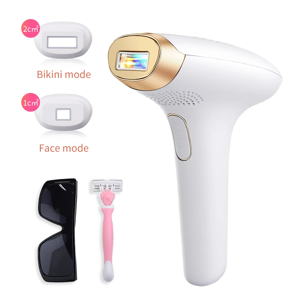 

professional home painless laser ipl hair removal handheld, Pink white green