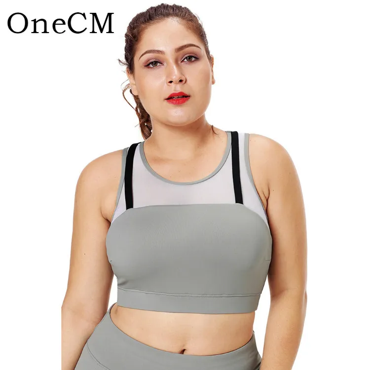 

Free sample cheap underwear female fitness enlarged yoga breathable best plus size xxxl size sports bra women for running, Multi color