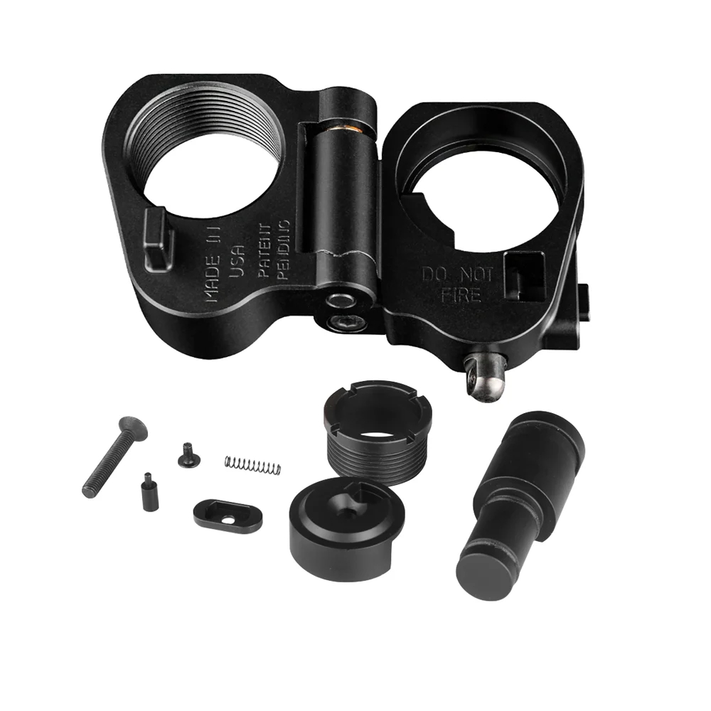 

Tactical AR Folding Stock Adapter 30mm For M16 / M4 SR25 Series GBB (AEG) Airsoft Gun Scope Hunting Accessories, Black