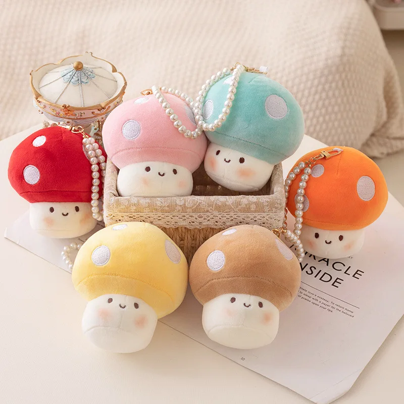 

OEM/ODM Hot sale New Arrival Custom Cute Mushroom Plush Keychain Bag Pendant Soft Stuffed Plush Mushrooms