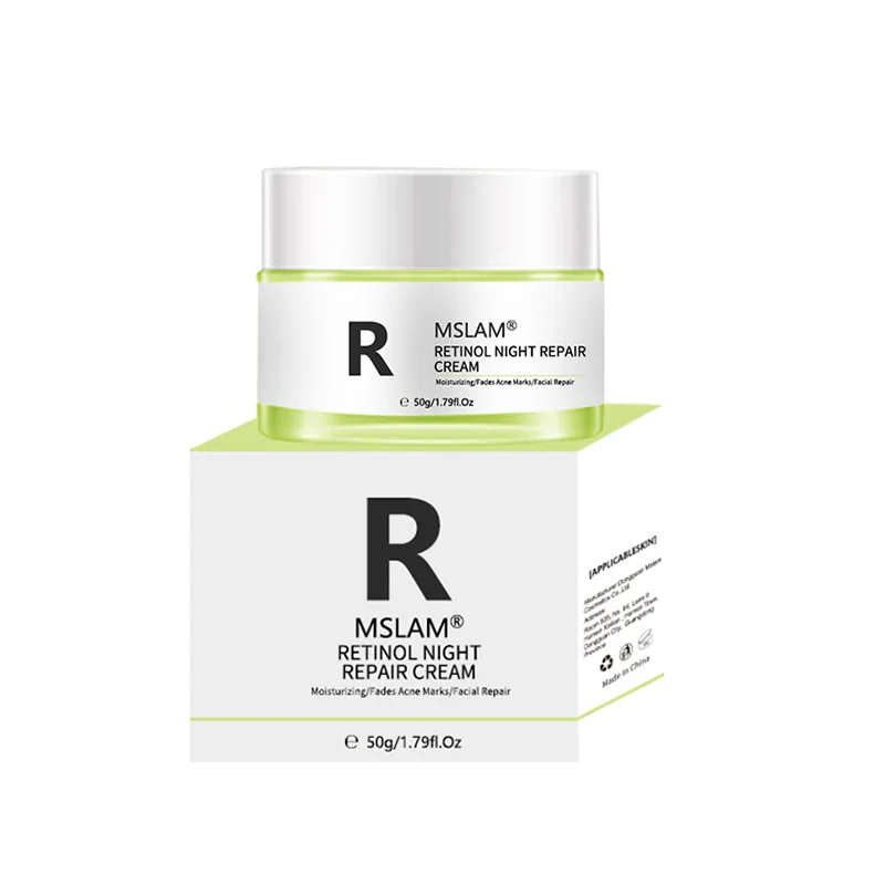 

Wholesale Skin Care MSLAM Retinol Night Repair Cream 50g Moisturizing Fades Acne Marks Facial Repair