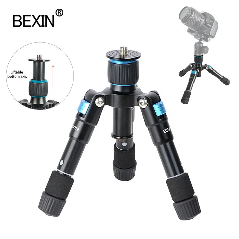 

BEXIN portable flexible Digital camera tripod holder 5-Section leg table mini phone tripod stand for monopod and Nikon cameras