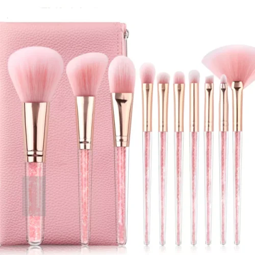 

High Quality Custom Logo Private Label Cosmetic Makeup Brush 10pcs Japanese Makeup Set Professional Make Up Brushes, Show as picture or can customized