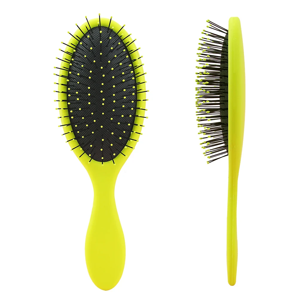 

Wholesale Custom Logo Afro America Products Detangling Massage Hair Brush For Curly Hair Brush plastic hair comb