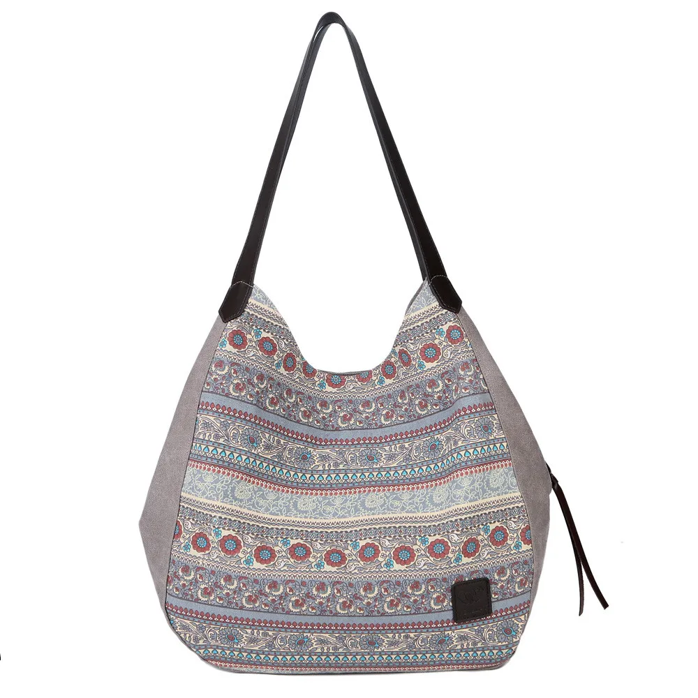 

Casual Shoulder Strap Canvas Messenger Bag Hand Bag Sets For Outdoors Shopping