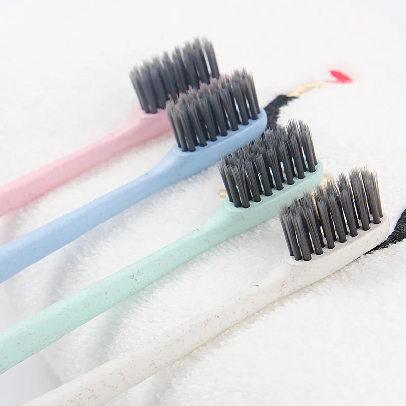 

10 Pack Small Head Nano Bamboo Charcoal Family Adult Soft Toothbrush, Multicolors
