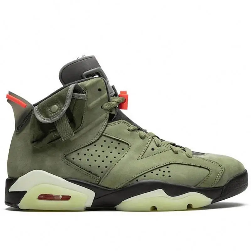 

High Quality Men Basketball Shoes brand Aij 6 Retro 6 Travis Scaotts Sports Shoes Mens Trainer Sport Sneaker