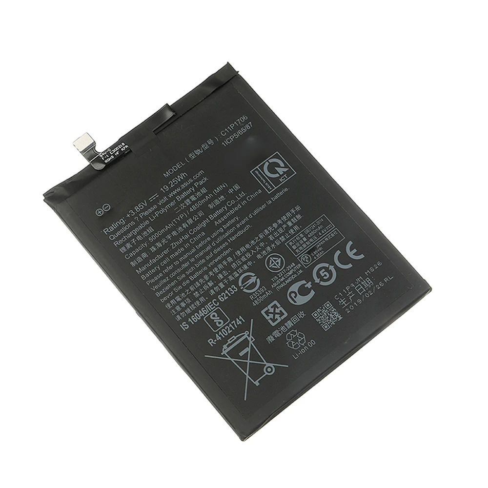 

5000mah Polymer battery C11p1706 / C11P1612 for ASUS Max Pro M1Zb601kl/Z01Hda Zenfone 3 Zoom Ze553Kl, Black color