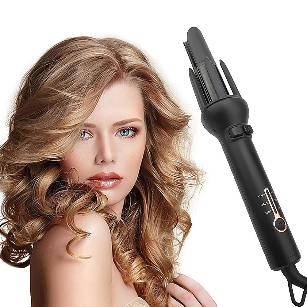 

GTP Wholesale Lcd Display Temperature Control Hair Curler Auto Rotating Ceramic Hair Curler Tool With Cord Automatic Hair Curler, Any color could be customized