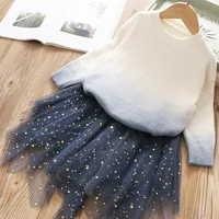 

Worsted sweet two piece set girls clothing