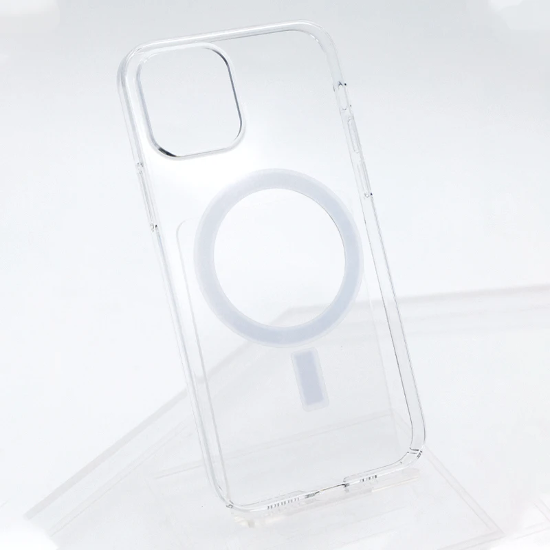 

Transparent TPU Clear Hard PC Shockproof Phone Case for iPhone 12 Mini for Magnetic for Magsafes Wireless Charging Phone Case