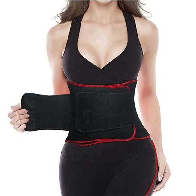 

Wholesale breathable Neoprene Waist Trainer Belt for Lose Weight Gym Sports, Black