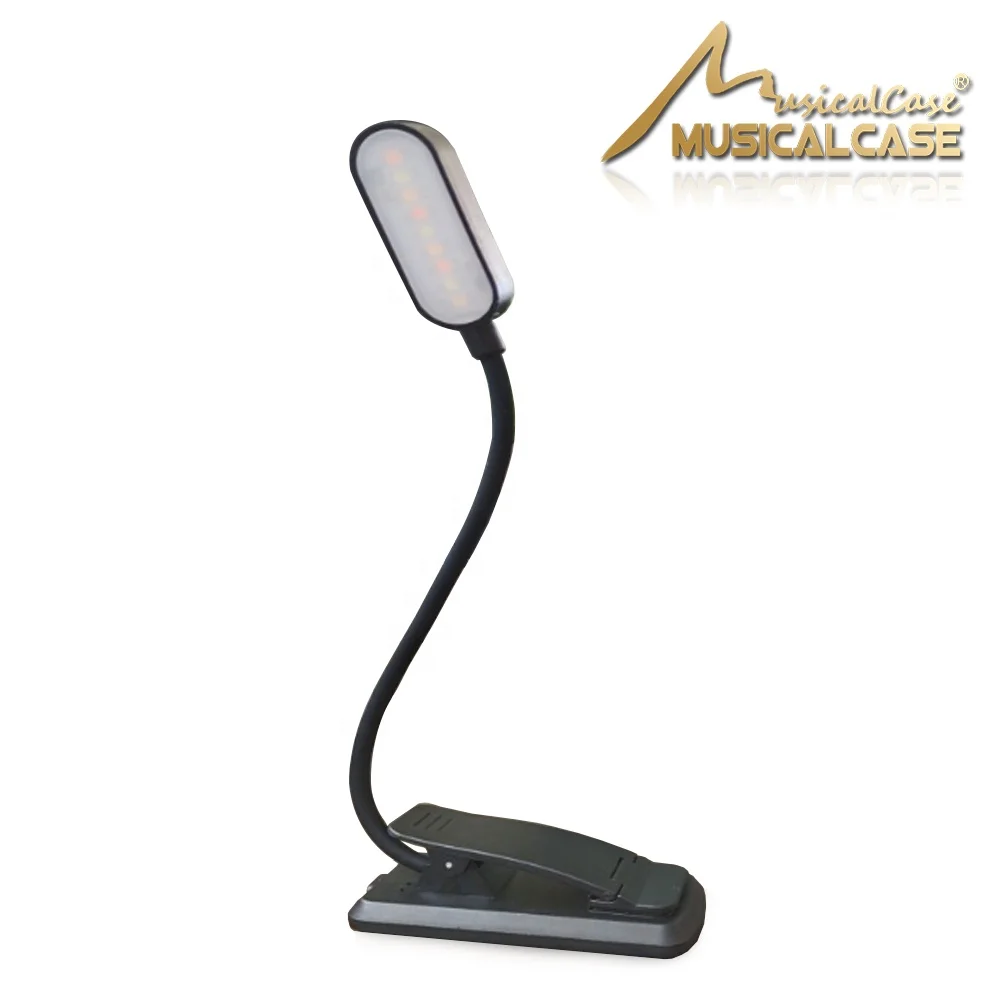 
Flexible Music Stand variable LED lamp Light platinum Clip-on&Adapter Mighty Bright Book Reading Lamp 