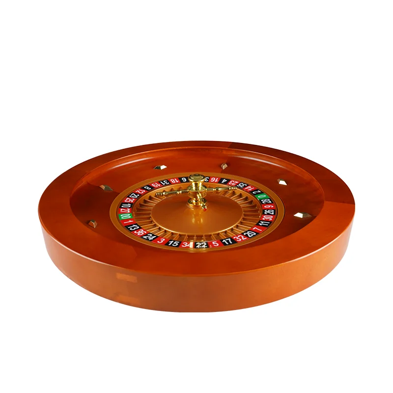 

YH 18 inch Factory Roulette Wheel Solid Wood Convenient Casino Roulette Wheel for Gambling, Mahogany