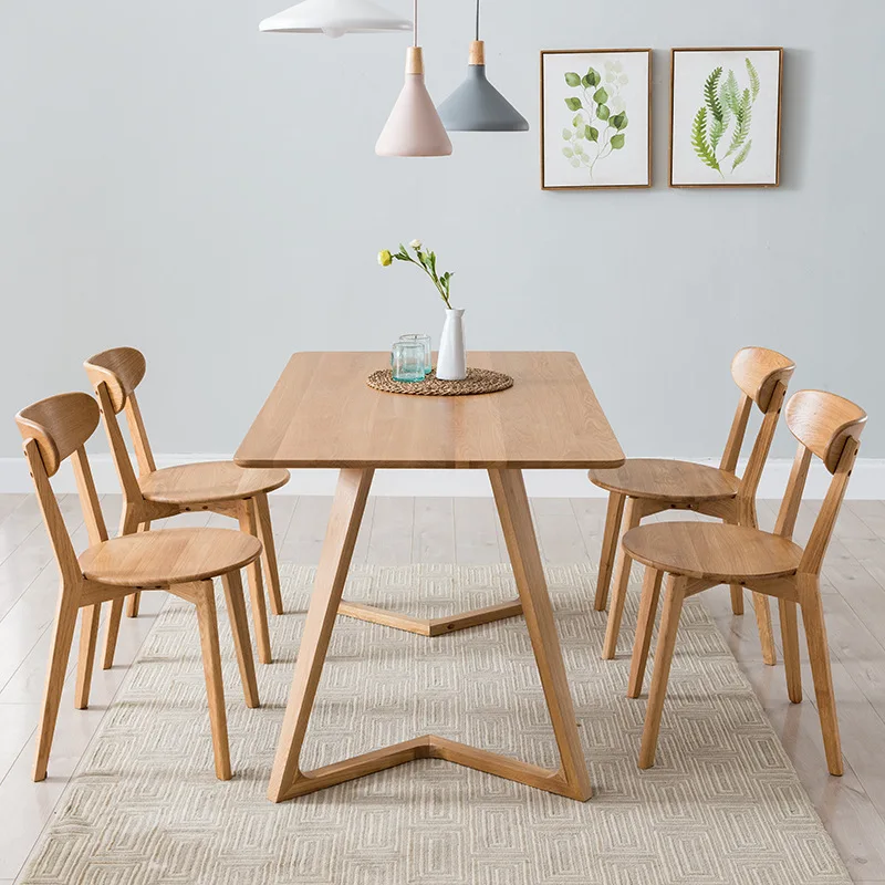 product-Luxury European style solid wood dining table wooden furniture homeset-BoomDear Wood-img-2