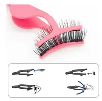 

Genailish Eyelashes Magnetic False Natural 3 Magnets Set Long Wearing Without Glue Long Lasting Multiple Eyelashes Applicator