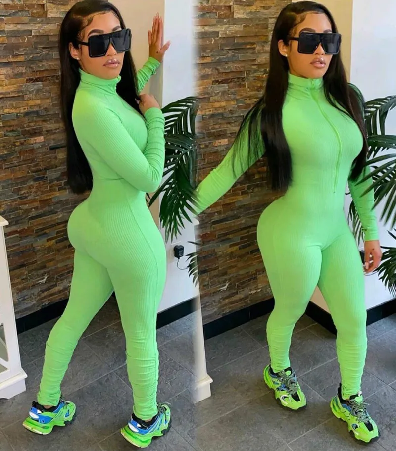 

2020 Stacked Leggings Pant Push Up Turtleneck Stacked One Piece Bodysuits Thumb Up Stacked Jumpsuit