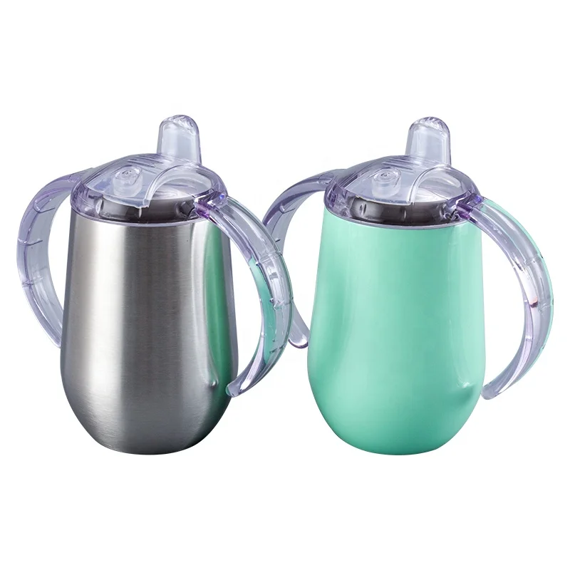 

10 oz Vacuum Insulated Tumbler Sippy Water Cup Stainless Steel Sippy Cup for Toddler, Customized color