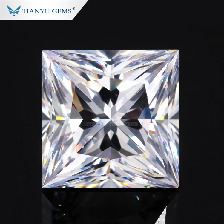 

Loose premium princess moissanite 6x6mm withe EF color wholesale factory price moissanite gemstones