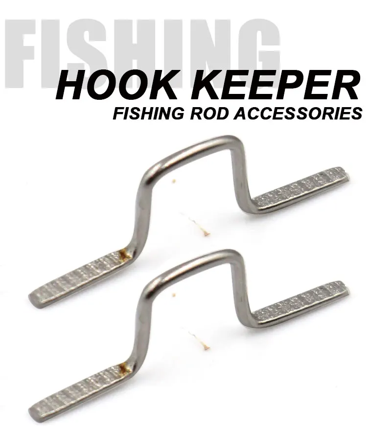 5PCS/Set Safe Keeping Fishing Rod Pole Hooks Keeper Holders Lures Jig Fuji Hook 