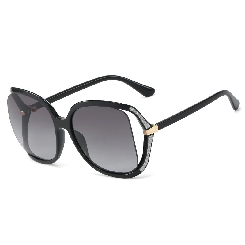 

SHINELOT 95263 Designer Sunglasses Personalized Oversized Sunglasses Diamond Cutting Glasses For Women Wholesale Ready Stock