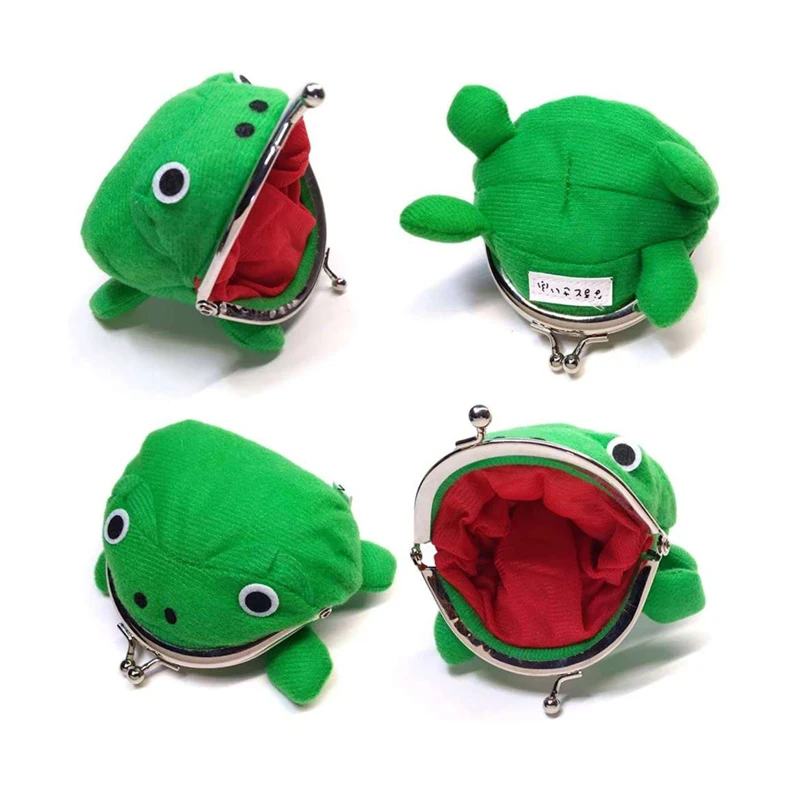 

Novelty Adorable Leaf Village Coin Purse Key Chain Cute Plush Frog Kakashi Cartoon Cosplay Japanese Anime Uzumaki Frog Wallet, Green