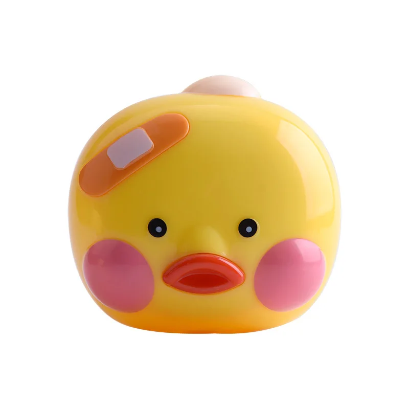 

Cute little yellow duck plastic cosmetic box portable contact lens case