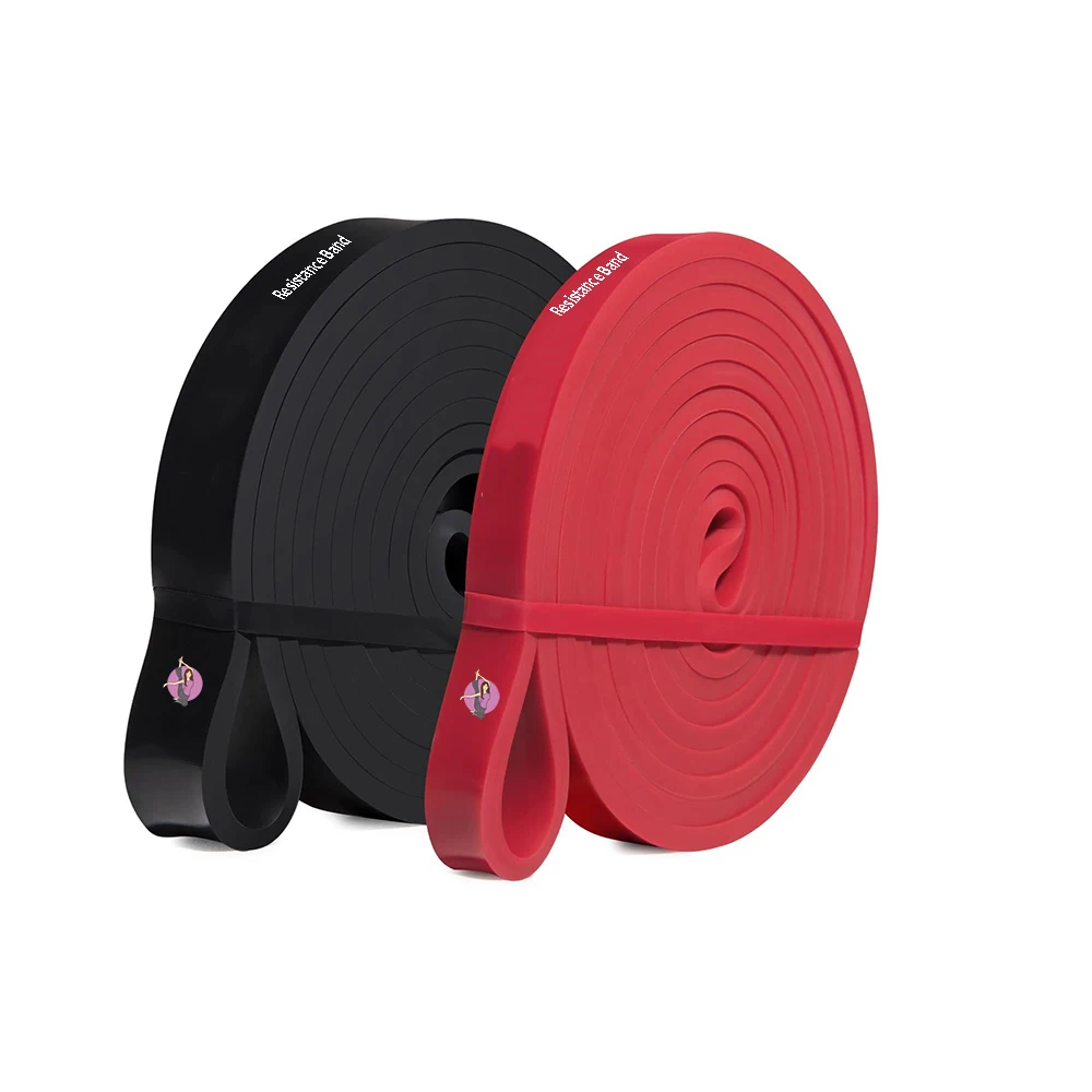 

High stretch resistant pull up fitness gym natural eco latex band set for man, Black/blue/green/yellow/red or custom