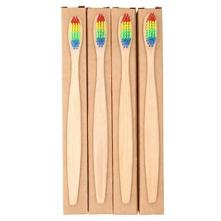 

Custom Eco-Friendly Bamboo Charcoal Toothbrushes Natural Travel Toothbrush Kit, Customized