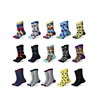 27 Colors Striped Plaid Diamond Soft Touch School Cotton Mens Fashion Funny Dress Cotton Custom Socks, Socks Men