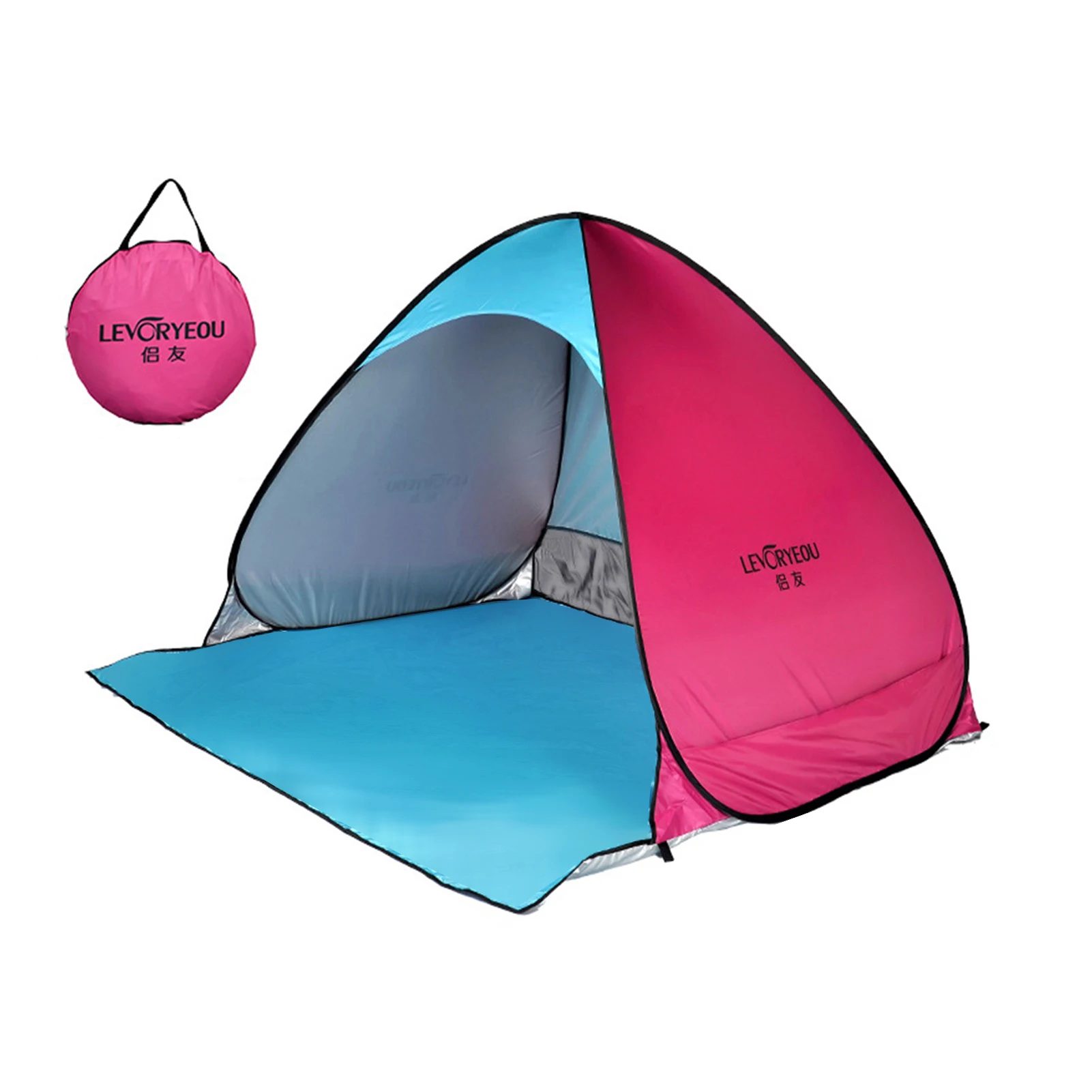 

Wholesale custom outdoor UV protection tent backyard camping beach automatic instant sun shading tent