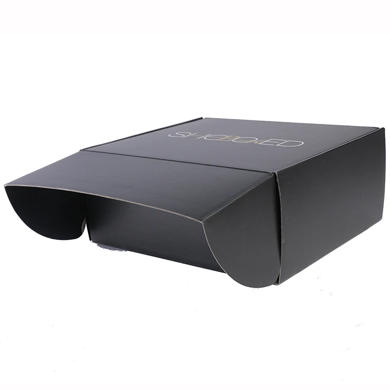Eco-friendly Black Shoe Packaging Boxes - Custom Printed