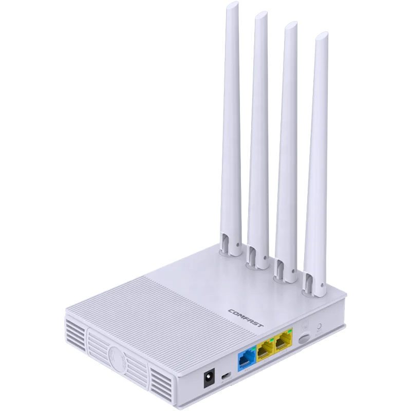 

Comfast CF-E4 dual band 2.4GHz&5.8GHz Wireless Wifi Router indoor 4G SIM Card 750Mbps Wireless with 4 Antennas