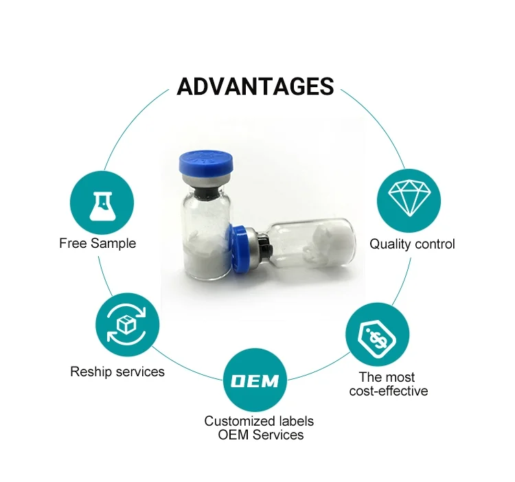 
High purity hgh 191aa Injectable 2mg peptide hgh frag 176-191 