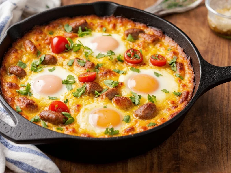 Perfect Breakfast Egg Bake with Sausage Recipe