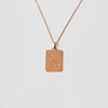 Classic 925 sterling silver women's Personalized Date pendant necklace