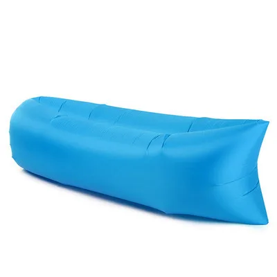 

Outdoor Sofa Mat Lazy Bag 3 Season Ultralight Beach Sleeping Air Bed Lounger Sports Camping Inflatable, Blue