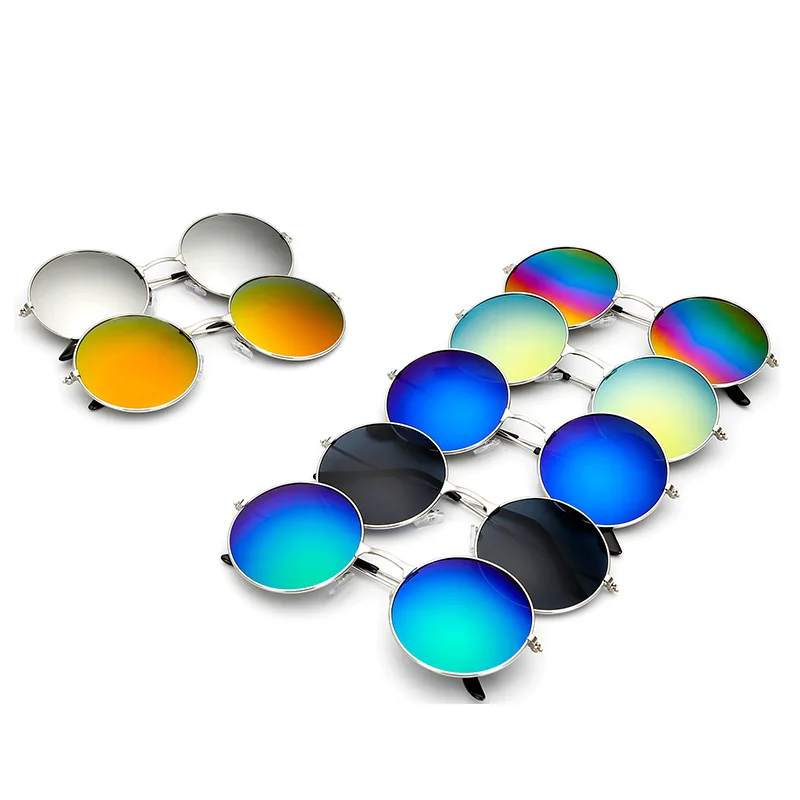 

Fashion Accessories Metal Retro Round Frame Sunglasses Prince Wedding Show Performance Mens Sunglasses