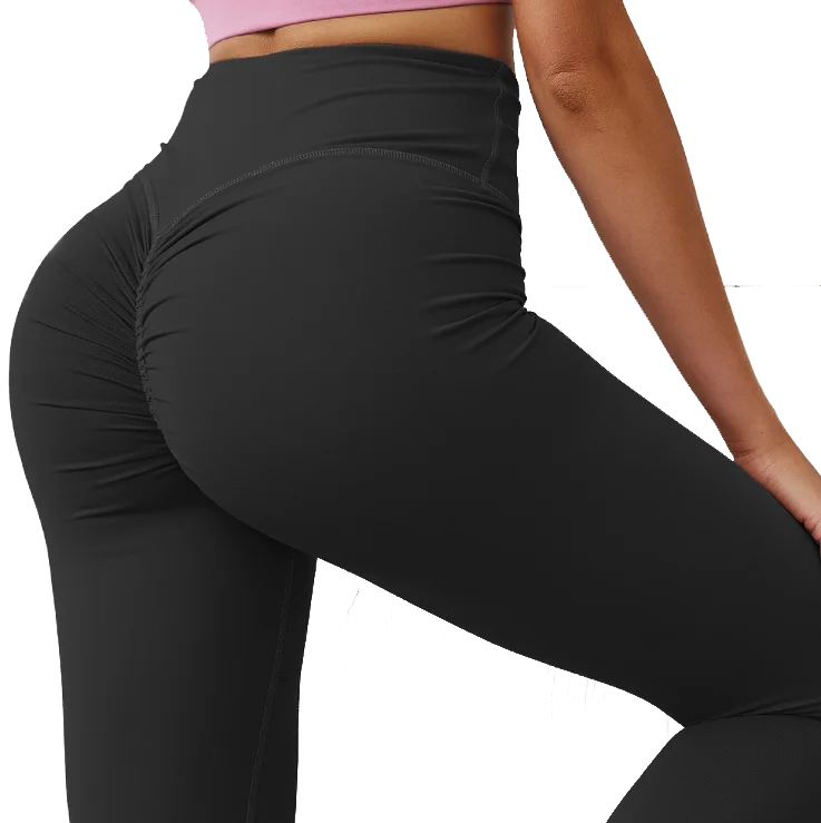 

Custom Women Push Up Booty Yoga Pants High Waist Compression Tights Women Scrunch Butt Lift Leggings, Purple,blue,black,light green,green