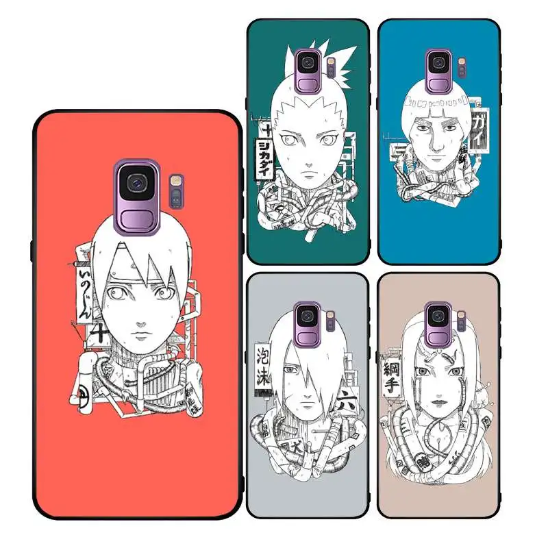 

Naruto anime character tpu back cover mobil phone case for Samsung, Black