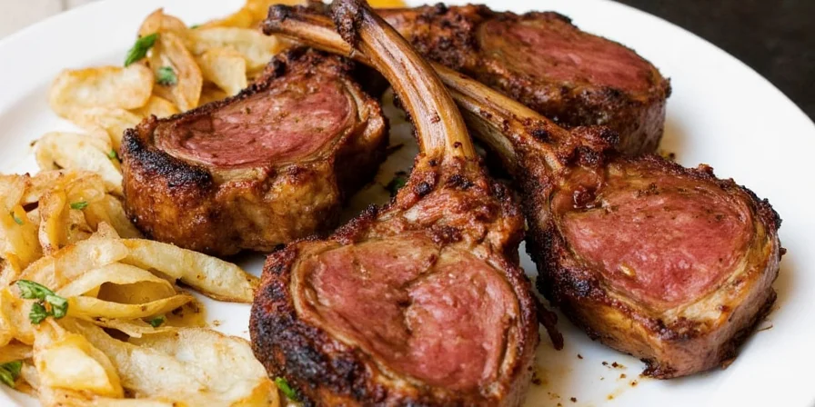 Lamb chops with cumin rub