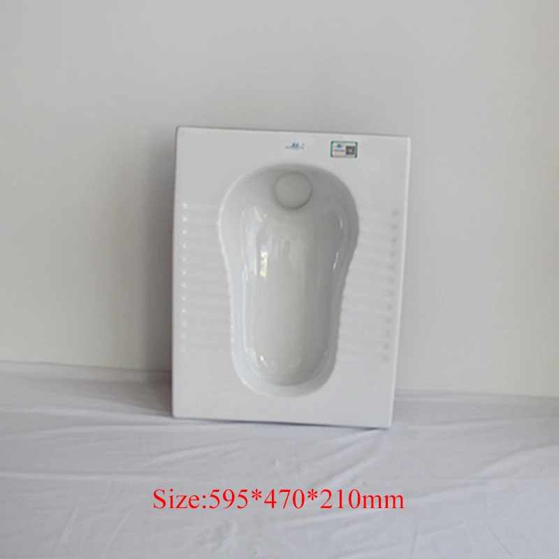 
Hotel White High temperature Glazed Ceramics Squat Pan Toilet Bathroom Accessories 