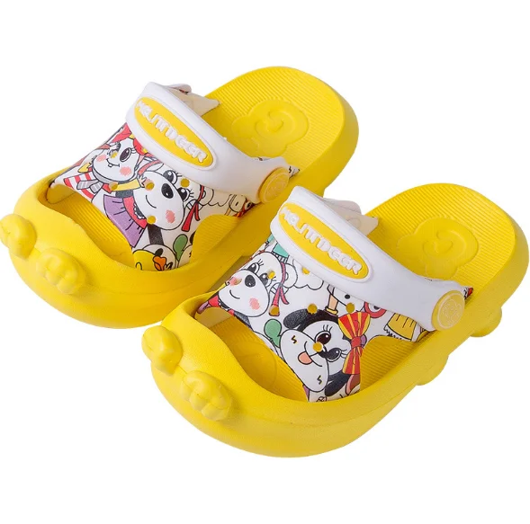 

2021 New Style Household Breathable Prevent Slip Soft Bottom Baby To Prevent Bump Cool Cartoon slippers