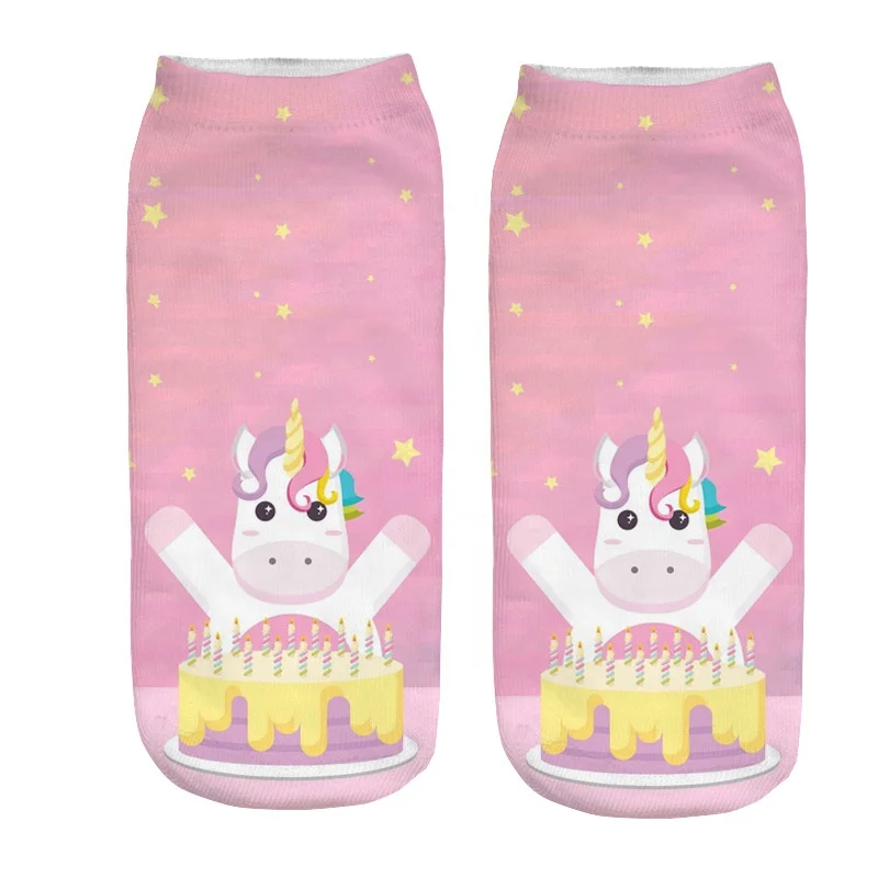 

Long Socks For Girl Chinese Knitting Machine Merino Wool Running Tights Winter Casual Fashion Unicorn Women 3d Digital Socks