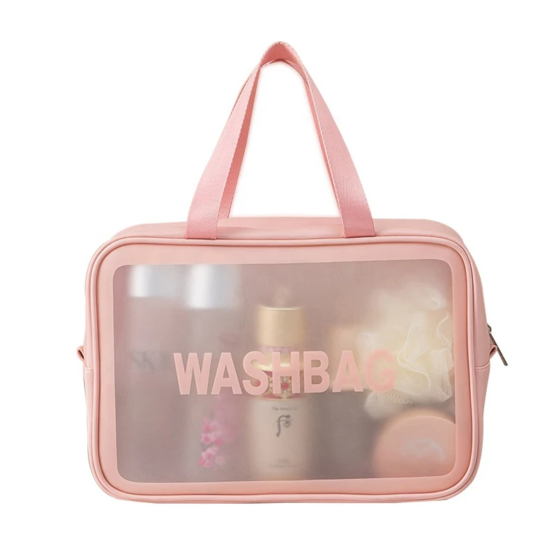 

Custom Logo Small Pink Transparent PVC Toiletry Wash Bag Clear Beauty Storage Pouch Kit Makeup Organizer Travel Cosmetic Bags, Black,pink,white,or customized
